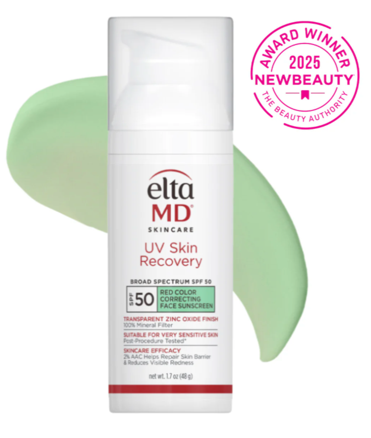 EltaMD UV Skin Recovery Red Color Correcting Green Tint Broad Spectrum SPF 50
